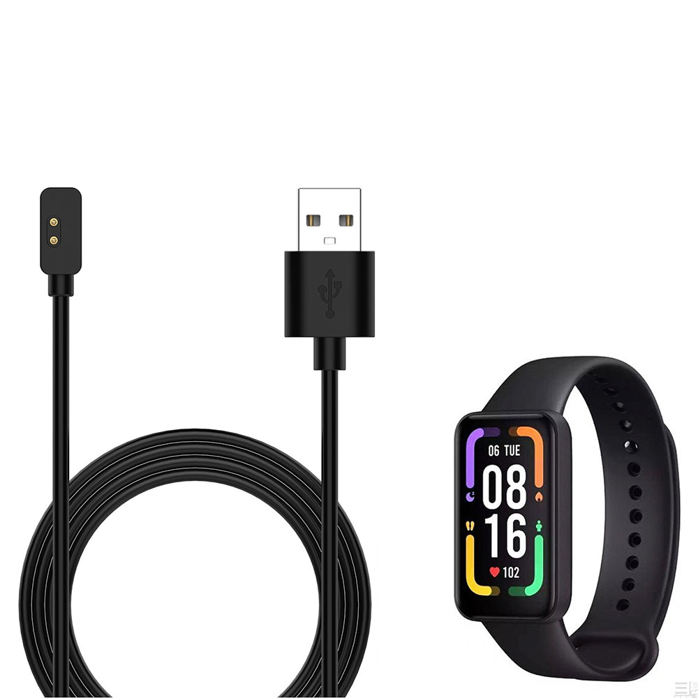 Nabíjecí kabel Techsuit TXC2 pro Xiaomi Smart Band 7 Pro / Redmi Watch 2 / Watch 2 Lite, USB-A, černý