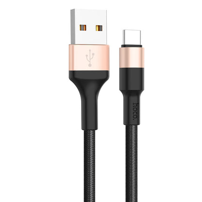 Datový a nabíjecí kabel USB-A - USB-C HOCO X26 Xpress, 18W, 1m, Zlatý