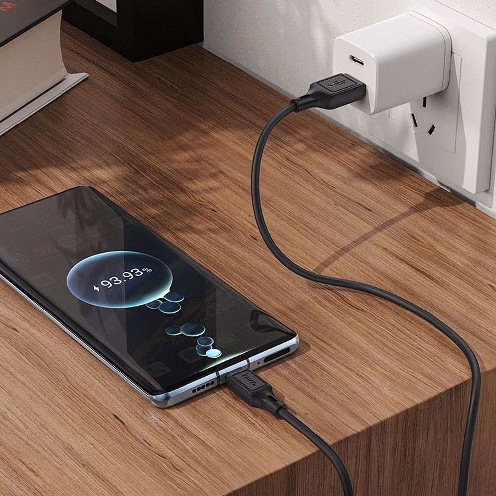 Datový a nabíjecí kabel USB-A - USB-C HOCO X90, 60W, 1m, Černý