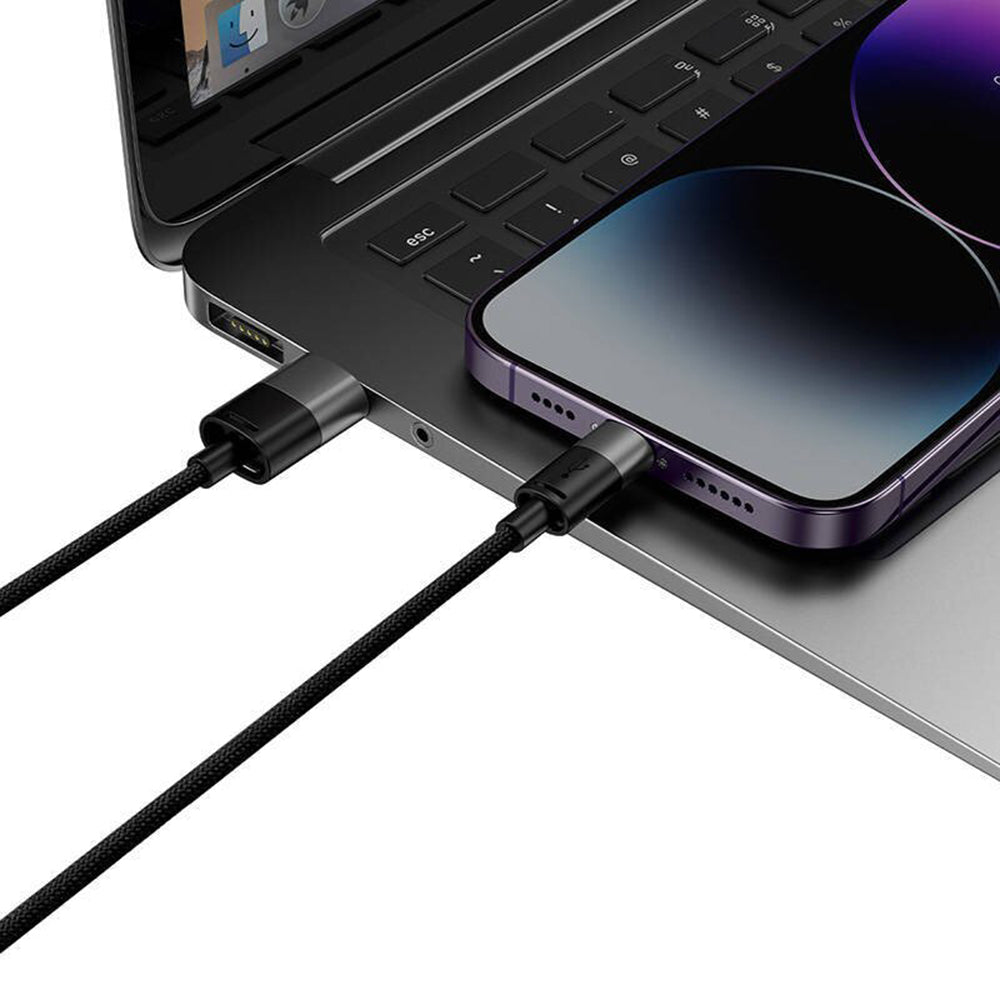 Nabíjecí kabel USB-A - Lightning / microUSB / USB-C Baseus StarSpeed 3v1, 20W, 0.6m, Černý P10319900111-00