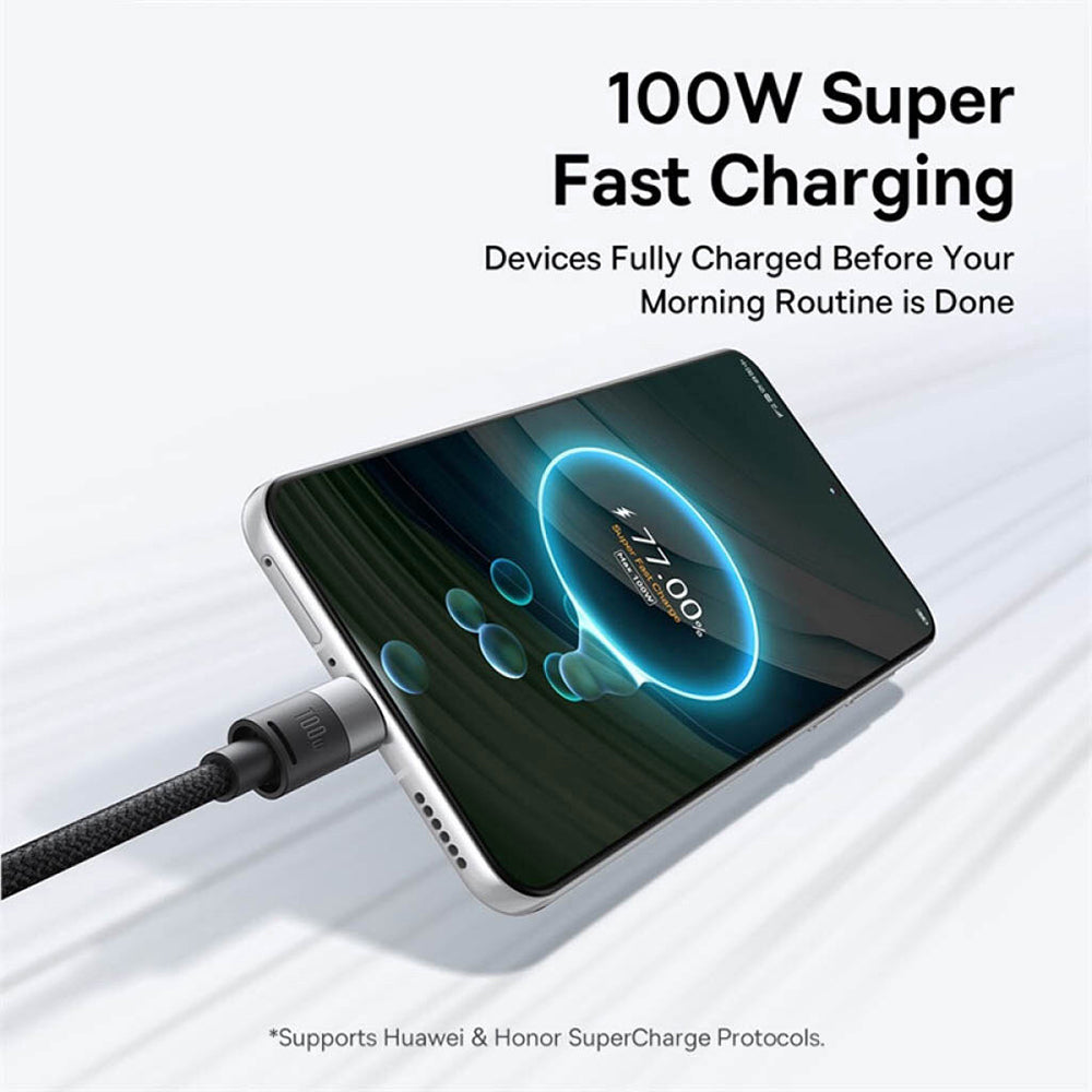 Nabíjecí kabel USB-A - Lightning / microUSB / USB-C Baseus StarSpeed 3v1, 20W, 0.6m, Černý P10319900111-00