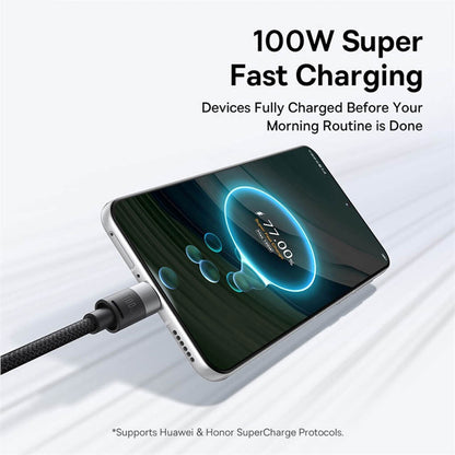 Nabíjecí kabel USB-A - Lightning / microUSB / USB-C Baseus StarSpeed 3v1, 20W, 0.6m, Černý P10319900111-00