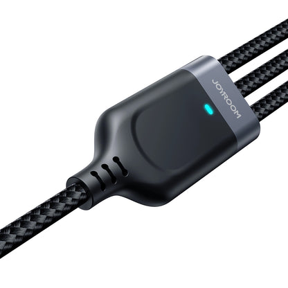 Nabíjecí kabel USB-A - Lightning / microUSB / USB-C Joyroom S-A18 3v1, 20W, 0.3m, Černý