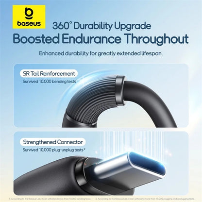 Nabíjecí kabel USB-A - Lightning / microUSB / USB-C Baseus Ultra Fast 3v1, 18W, 1.3m, Černý P10376303121-00