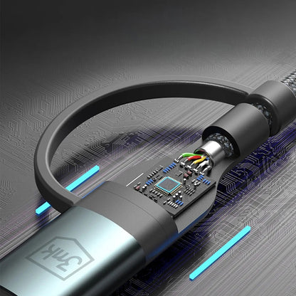 Nabíjecí kabel USB-A / USB-C - Lightning / microUSB / USB-C 3MK Hyper N, 18W, 1.2m, černý