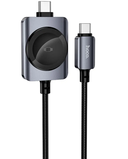 USB-C Nabíjecí Kabel - USB-C HOCO CW66 2v1, 100W, 1,2m, Černá