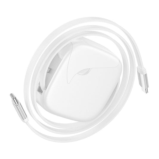Kabel pro data a nabíjení USB-C - USB-C HOCO U140, 60W, 0,95m, bílý