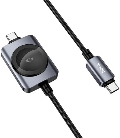 USB-C Nabíjecí Kabel - USB-C HOCO CW66 2v1, 100W, 1,2m, Černá
