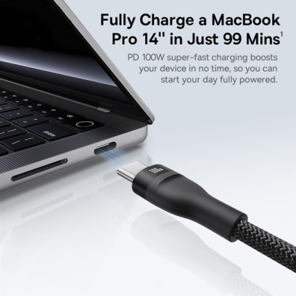 Nabíjecí kabel USB-C - 3 x USB-C Baseus Flash Series III 3v1, 100W, 1.5m, Černý P10377503111-00