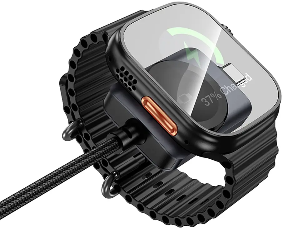 USB-C Nabíjecí Kabel - USB-C HOCO CW66 2v1, 100W, 1,2m, Černá