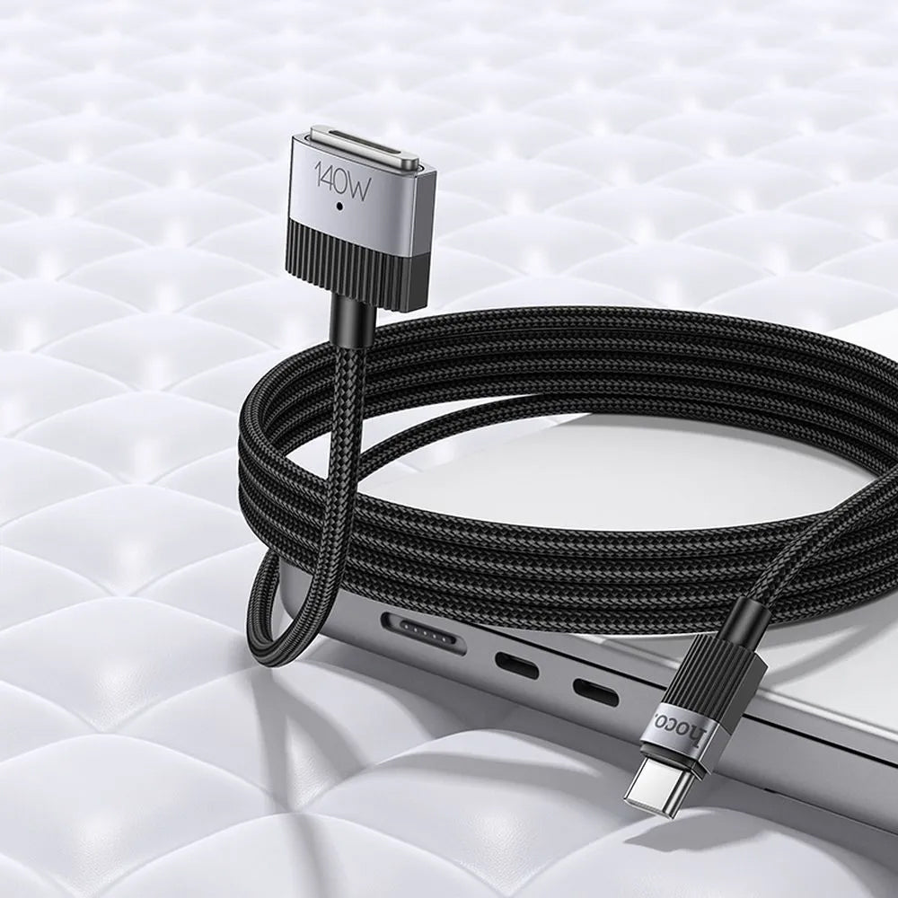 Nabíjecí kabel HOCO U141, USB-C - MagSafe 3, 140W, 1.8m, Černý