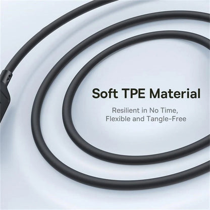 Nabíjecí kabel USB-C - Lightning / microUSB / USB-C Baseus Silky 3v1, 100W, 1.5m, Černý P10376303121-01