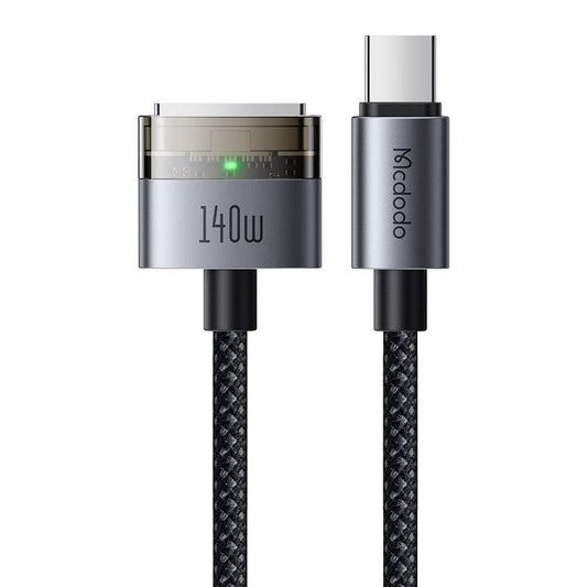 Nabíjecí kabel McDodo CA-2070, USB-C - MagSafe 3, 140W, 2m, Černý
