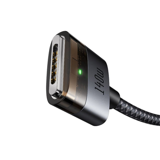 Nabíjecí kabel McDodo CA-2070, USB-C - MagSafe 3, 140W, 2m, Černý