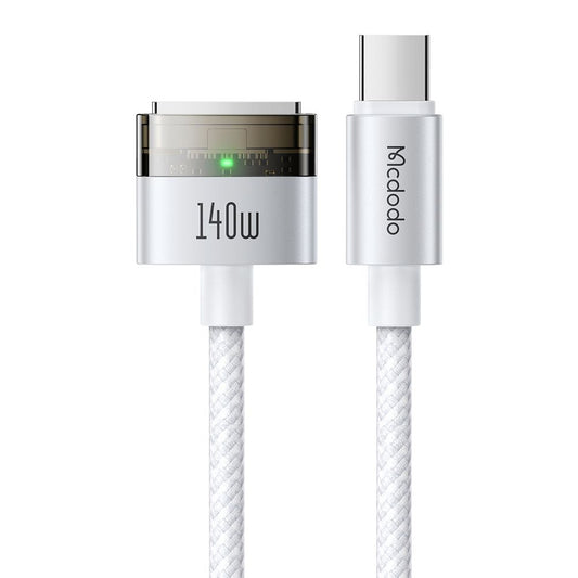 Nabíjecí kabel McDodo CA-2071, USB-C - MagSafe 3, 140W, 2m, Bílý