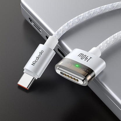 Nabíjecí kabel McDodo CA-2071, USB-C - MagSafe 3, 140W, 2m, Bílý