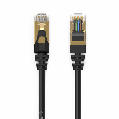 Síťový kabel Orico PUG-C7, UTP, Cat7, 1m, černý