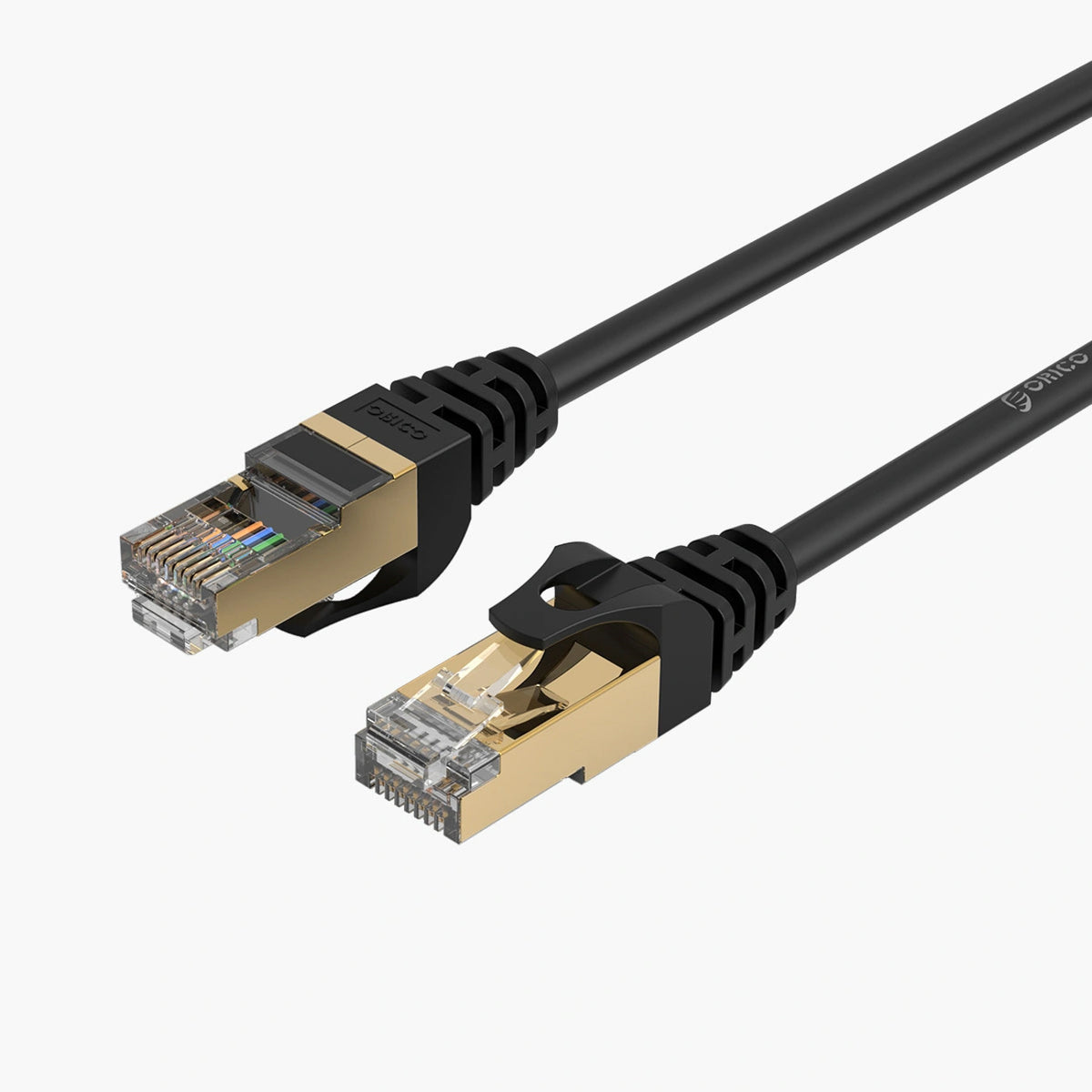 Síťový kabel Orico PUG-C7, UTP, Cat7, 10m, černý