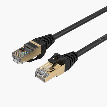 Síťový kabel Orico PUG-C7, UTP, Cat7, 1m, černý