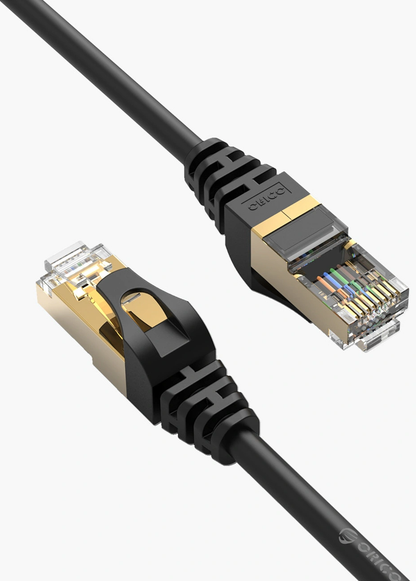 Síťový kabel Orico PUG-C7, UTP, Cat7, 5m, černý