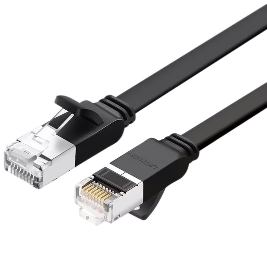 UGREEN Síťový kabel NW101 plochý, UTP, Cat6, 1 m, černý 