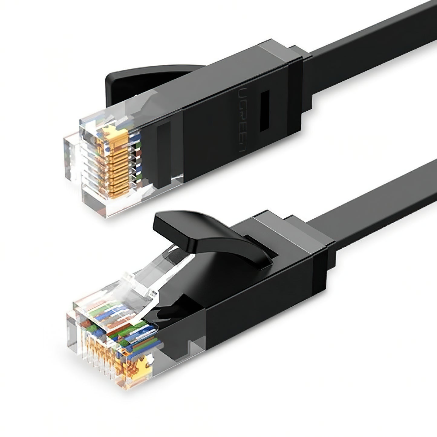 Síťový kabel UGREEN NW102 Flat, UTP, Cat6, 2m, černý