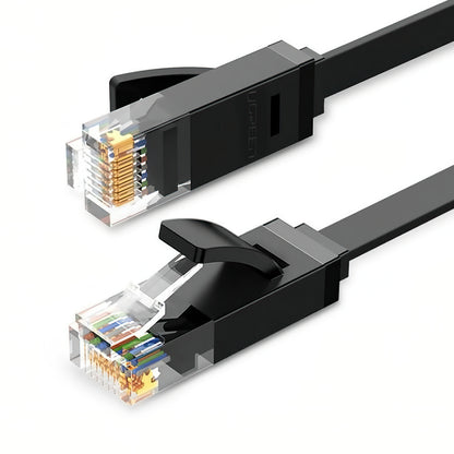 Síťový kabel UGREEN NW102 Flat, UTP, Cat6, 3m, černý