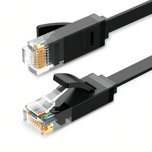 Síťový kabel UGREEN NW102 Flat, UTP, Cat6, 3m, černý