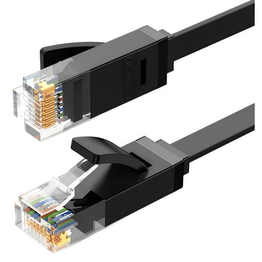 Síťový kabel UGREEN NW102 Flat, UTP, Cat6, 0,5 m, černý