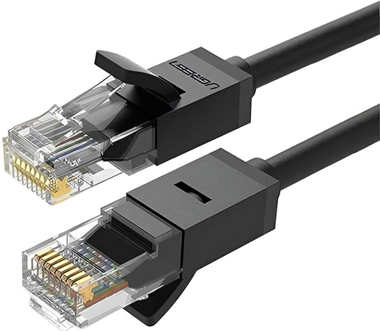 Síťový kabel UGREEN NW102, UTP, Cat6, 15m, černý
