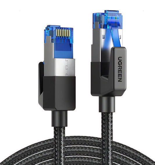 Síťový kabel UGREEN NW153, UTP, Cat8, 1m, Černý