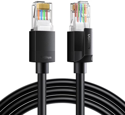 Síťový kabel UGREEN NW316, UTP, Cat6, 8m, černý