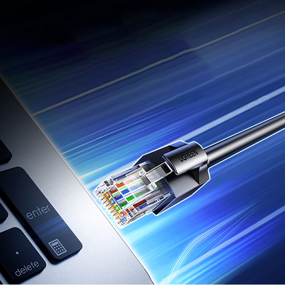 Síťový kabel UGREEN NW316, UTP, Cat6, 8m, černý
