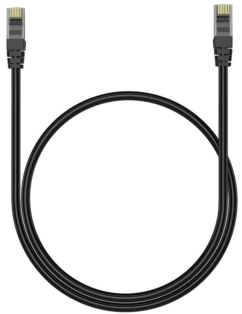 Síťový kabel XO Design GB007, UTP, Cat6, 1m, Černý