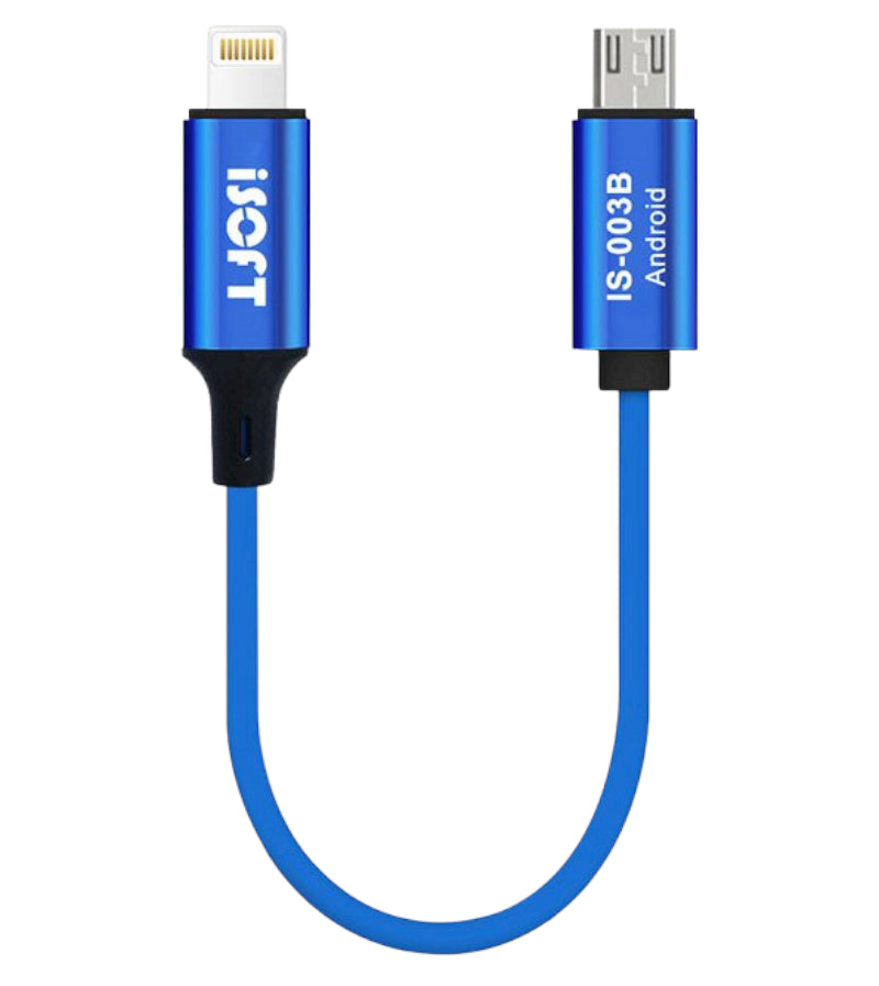 Přenosový kabel iSOFT IS-003B, rozhraní Lightning - microUSB