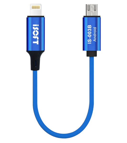 Přenosový kabel iSOFT IS-003B, rozhraní Lightning - microUSB