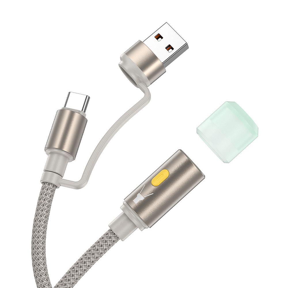 Kabel Led HOCO UA38C, USB-C / USB-A, 0,3m, Zlatý