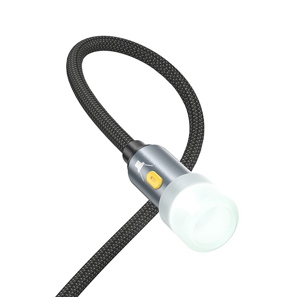 Kabel Led HOCO UA38C, USB-C / USB-A, 0,3m, černý