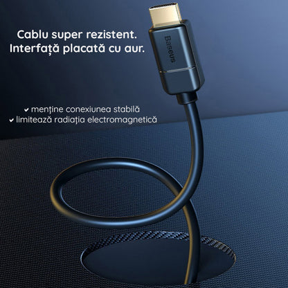 Video kabel Baseus High Definition, HDMI - HDMI, 4K, 5m, Černý CAKGQ-D01