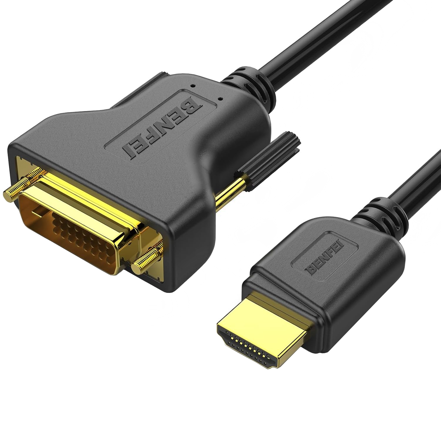 Benfei Video kabel, HDMI - DVI, 1080P, 0,9 m, černý