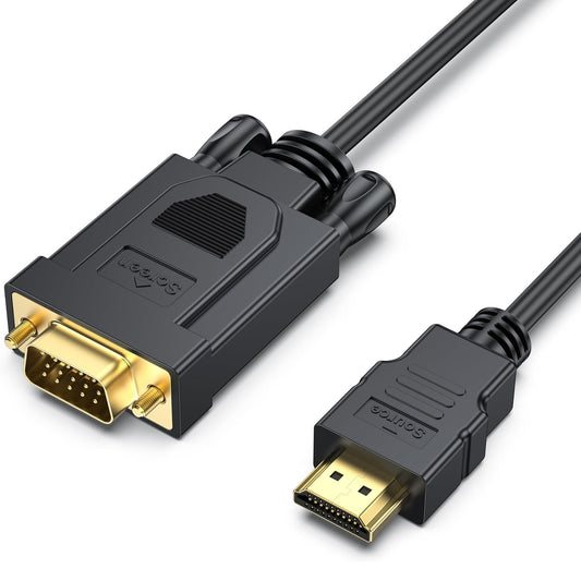 Benfei Video kabel, HDMI - VGA, 1080P, 1,8 m, černý