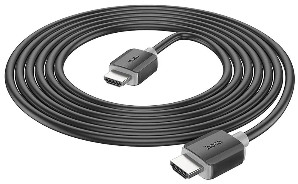 Video kabel HOCO US08, HDMI - HDMI, 4K, 1m, Černý