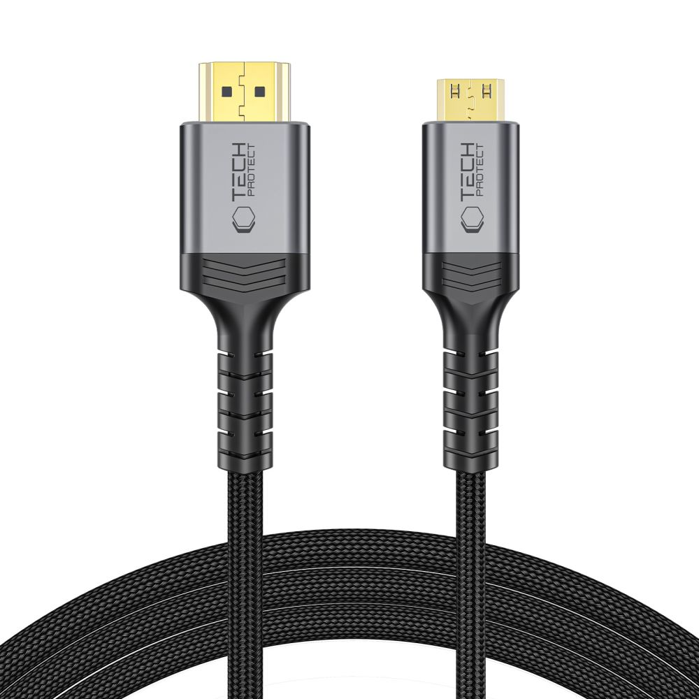 Video kabel Tech-Protect Ultraboost 2, miniHDMI - HDMI, 8K, 2m, černý