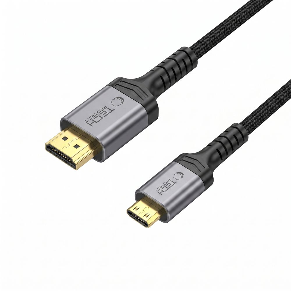 Video kabel Tech-Protect Ultraboost 2, miniHDMI - HDMI, 8K, 2m, černý