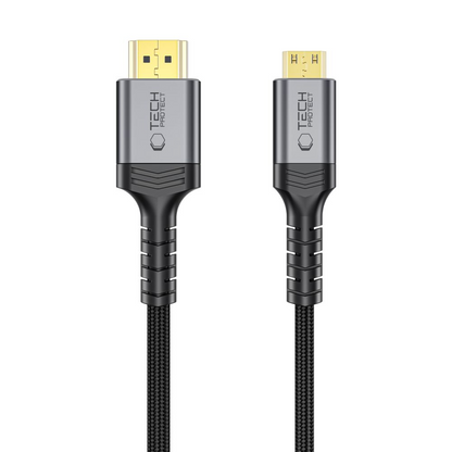 Video kabel Tech-Protect Ultraboost 2, miniHDMI - HDMI, 8K, 2m, černý