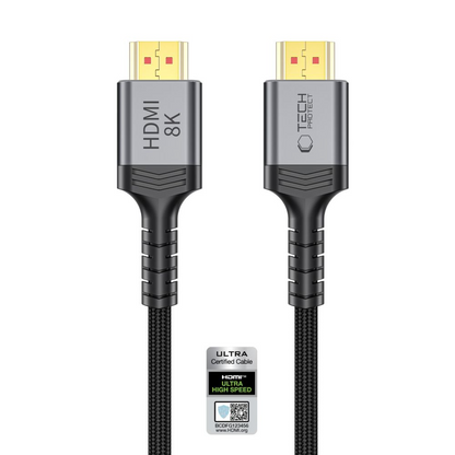 Video kabel Tech-Protect Ultraboost 2, HDMI - HDMI, 8K, 1m, černý