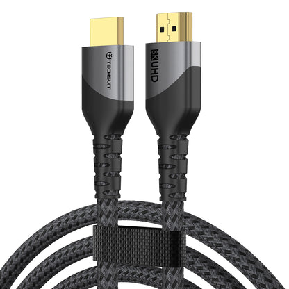Video kabel Techsuit NexusVision Pro CX3, HDMI - HDMI, 8K, 2m, Šedý