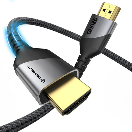 Video kabel Techsuit NexusVision Pro CX3, HDMI - HDMI, 8K, 2m, Šedý