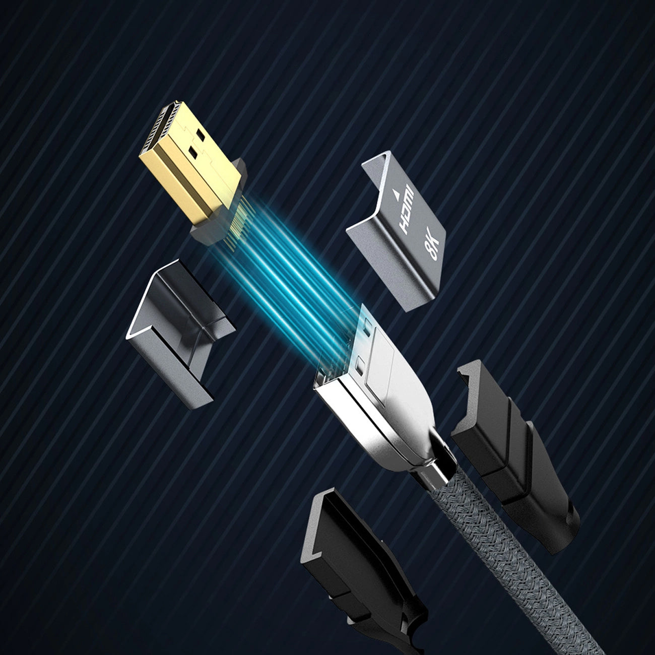 WZK Ultraboost Video kabel, HDMI - HDMI, 8K, 3m, šedý WHDMI-30 WHDMI-30 