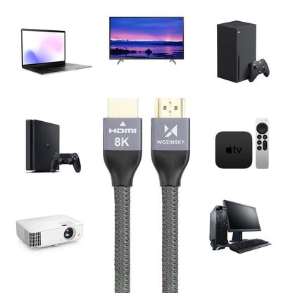 WZK Ultraboost Video kabel, HDMI - HDMI, 8K, 3m, šedý WHDMI-30 WHDMI-30 
